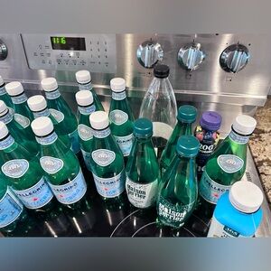 Lot Of 27 EMPTY S.Pellegrino Maison Fiji Plastic Bottles For Reuse Craft Chobani